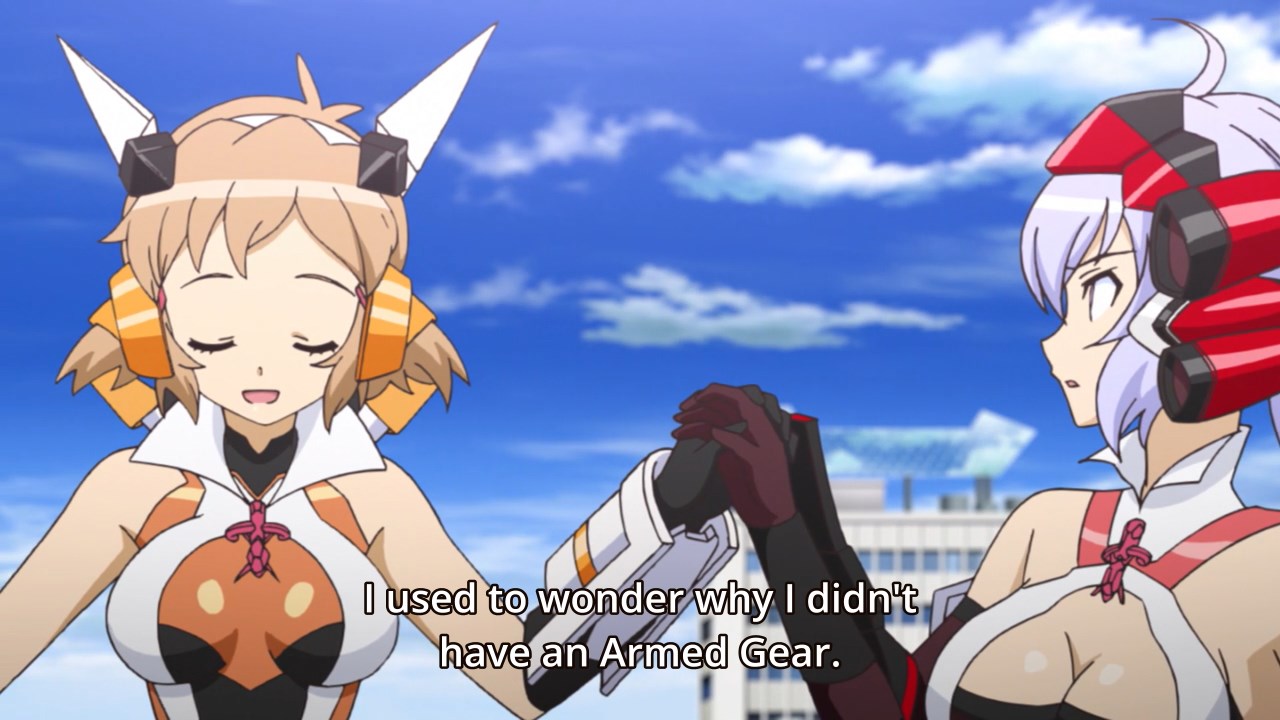 Hibiki: I used to wonder why I didn't have an armed gear.